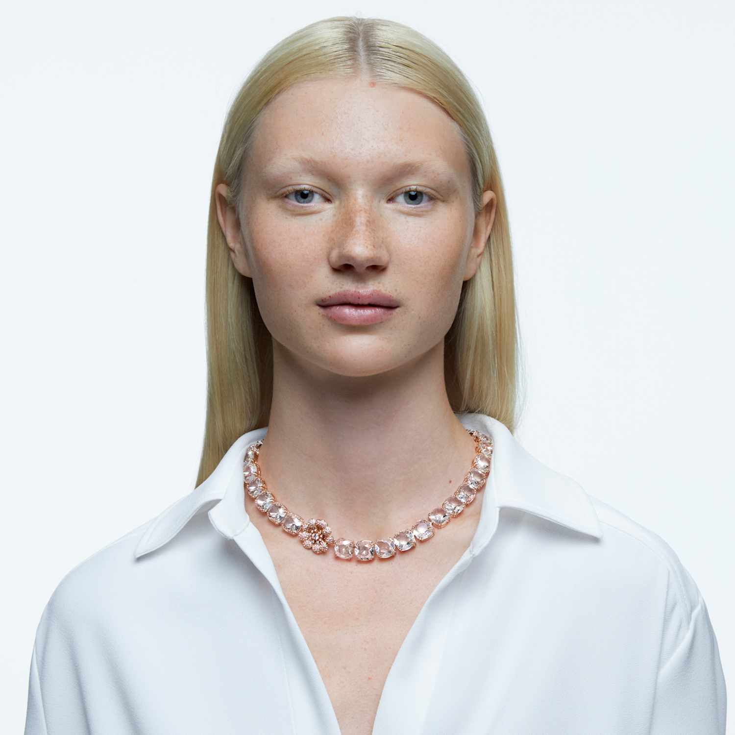 唐嫣同款心相莲七夕情人节系列粉红色莲花造型项链 施华洛世奇项链与链坠 精美女士仿水晶项链饰品 仿水晶饰品首饰 施华洛世奇swarovski Com Cn