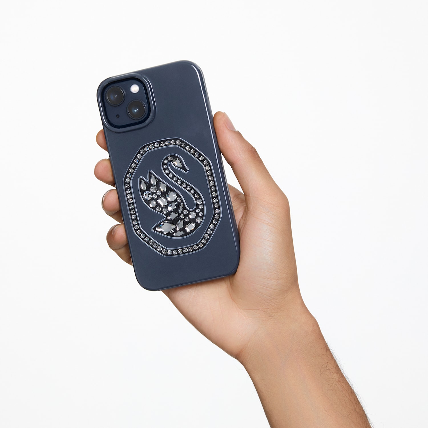 lanthaan Geld rubber Voorrecht Smartphone case, Swan, iPhone® 14 Pro Max, Black | Swarovski