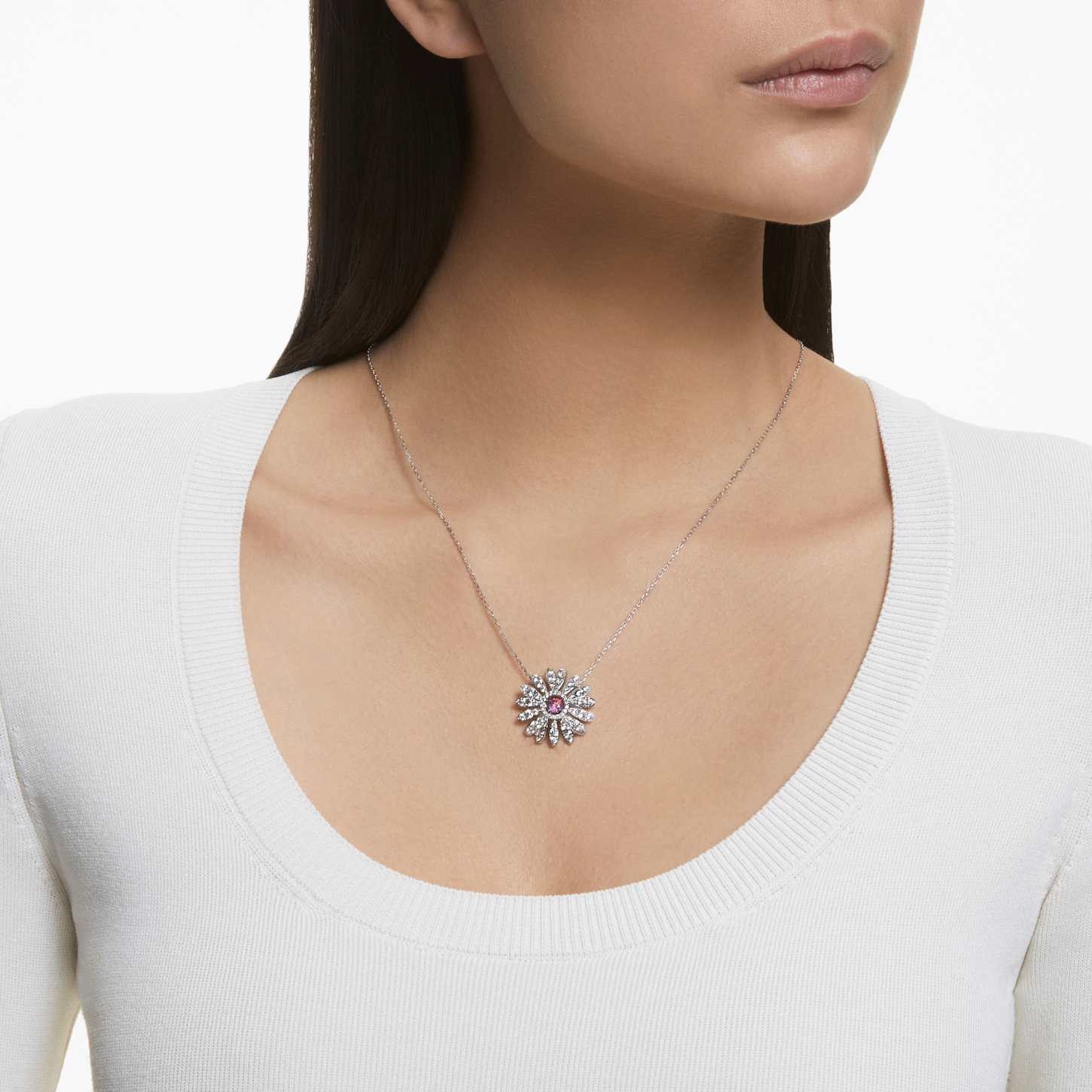 Swarovski pendant flower clearance