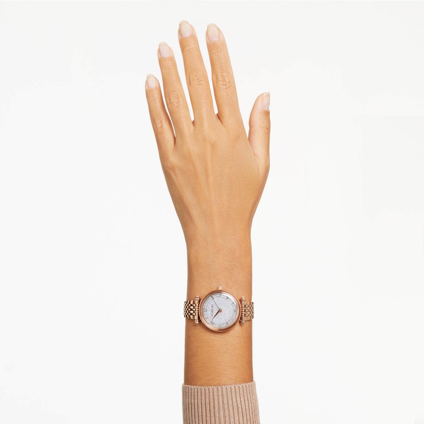 Reloj Crystalline wonder, Fabricado en Suiza, Brazalete de metal