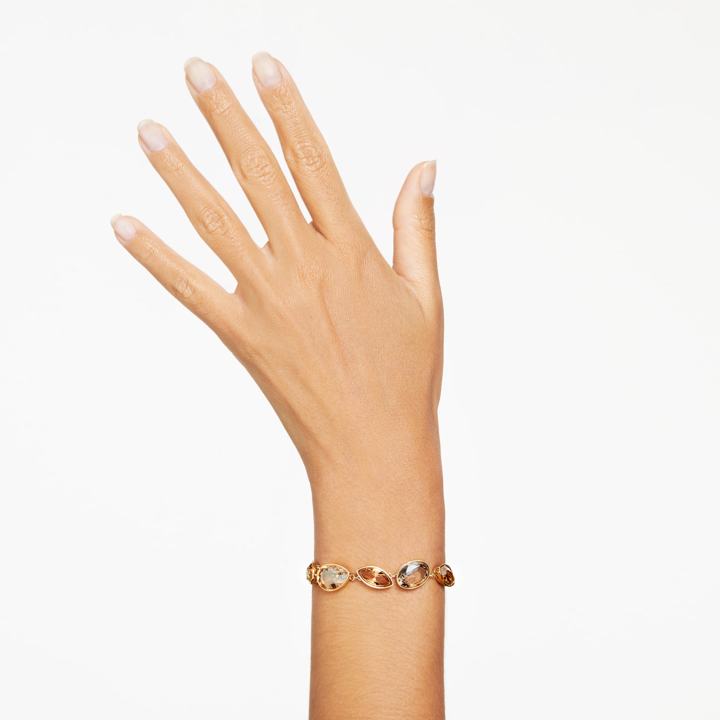DR.arrivoスワロフスキー Elegance of Africa bracelet, Mixed cuts, Brown, Gold-tone plated
