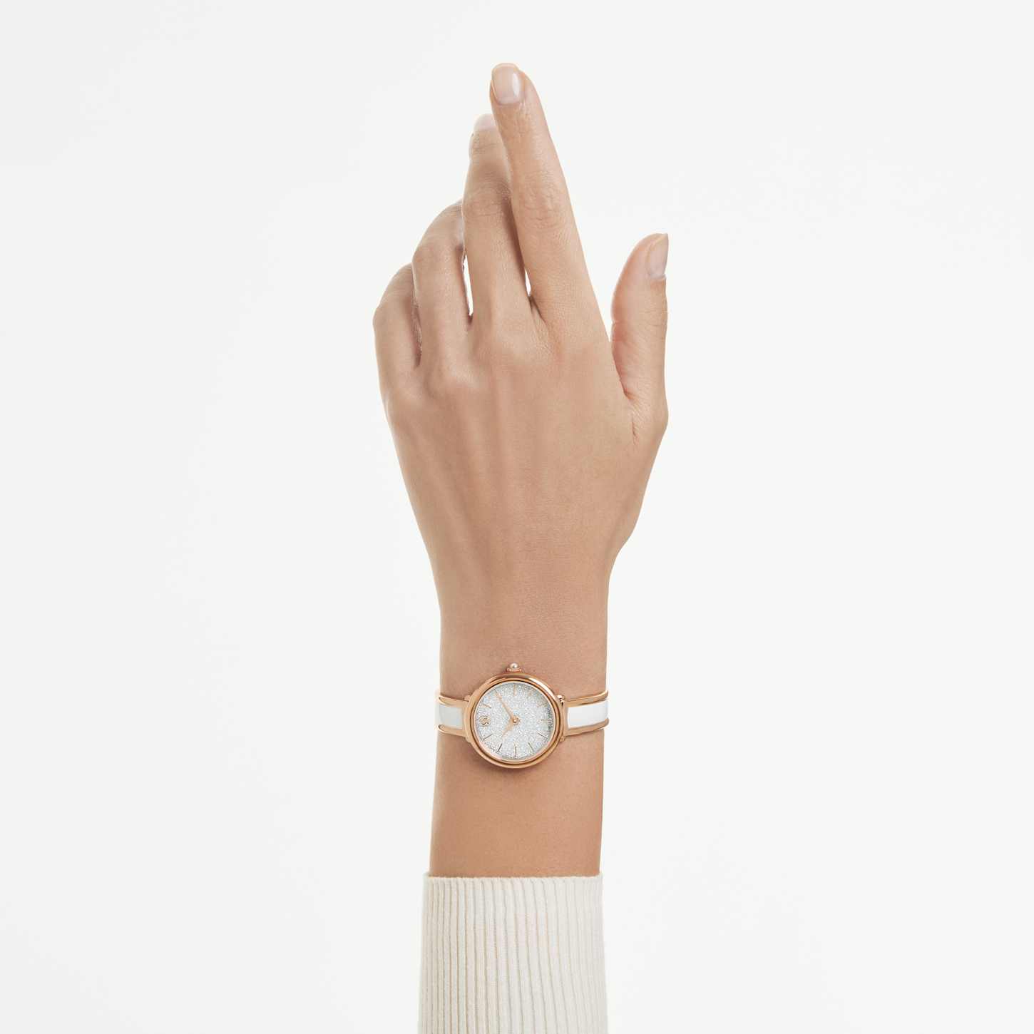 Crystalline bangle ウォッチ, スイス製, メタルブレスレット