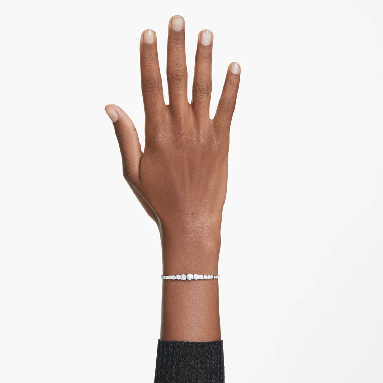 SWAROVSKI スワロフスキー ブレスレット Matrix 5690677 Matrix ブレスレット, ラウンドカットのグラデーション, ホワイト