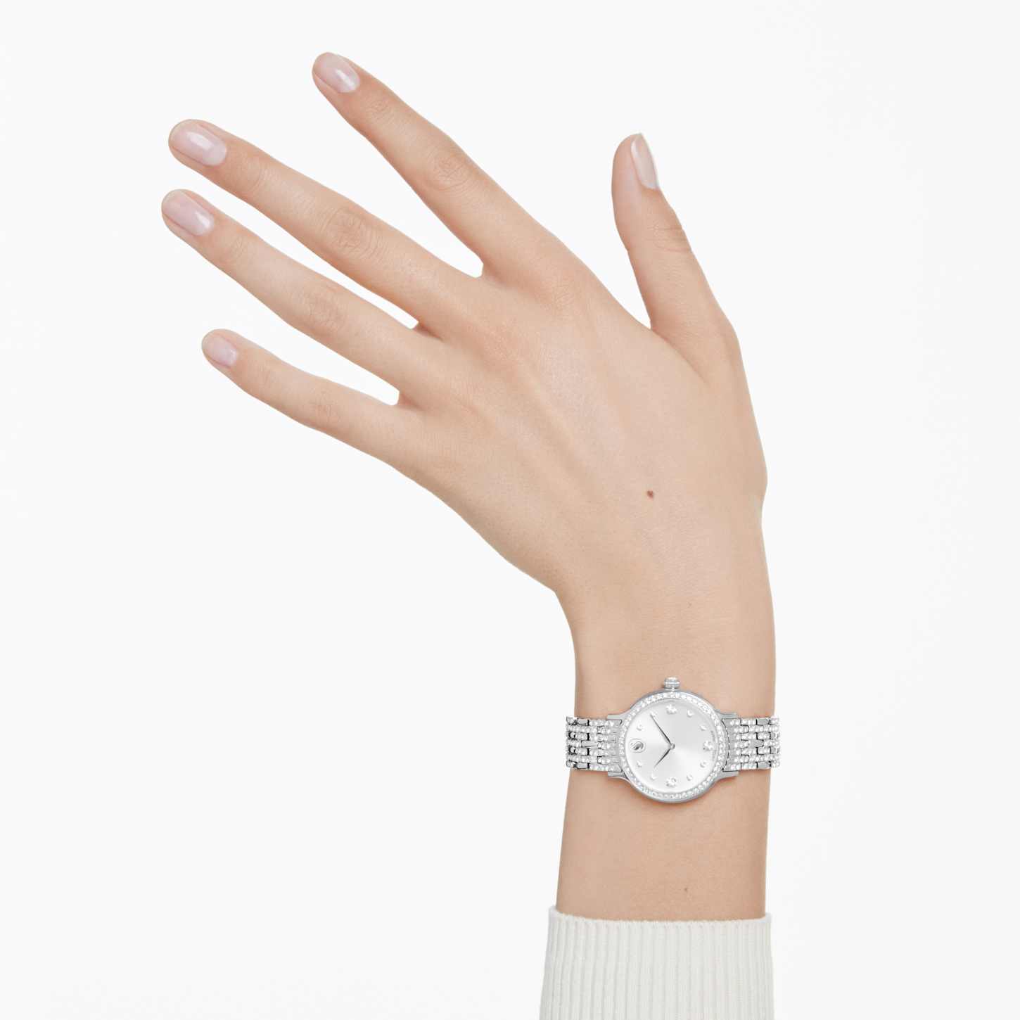Imber watch, Swiss Made, Metal bracelet, Silver tone, Stainless Steel