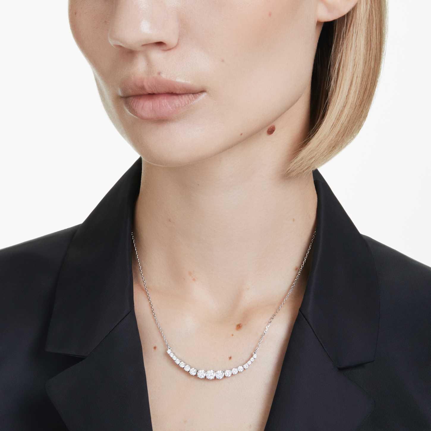 SWAROVSKI Matrix ペンダント ミックスカット, ホワイト 【公式通販】