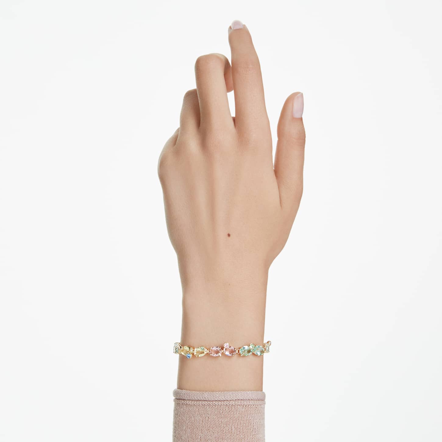 Gema ブレスレット, ミックスカット, マルチカラー, 18Kゴールド 