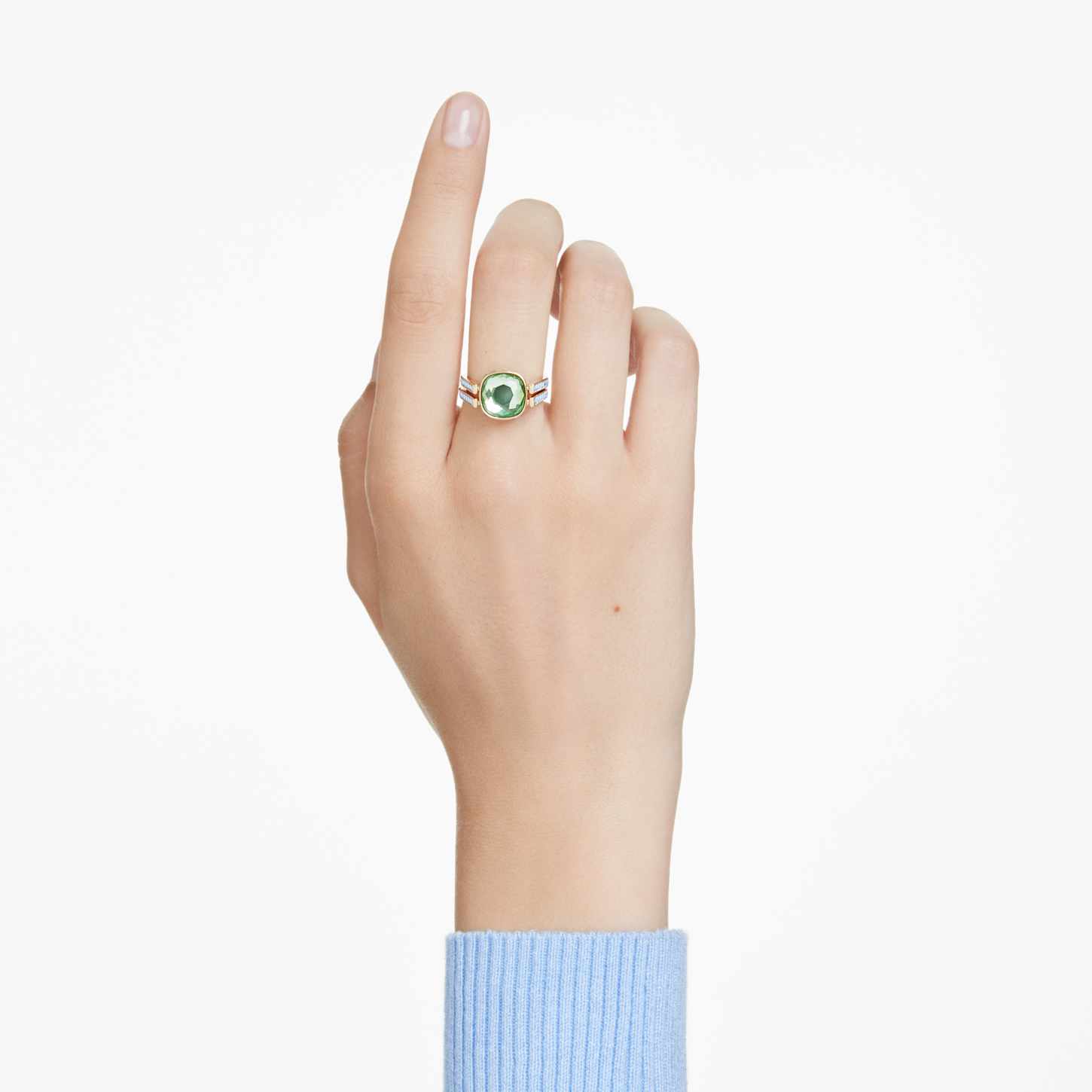 Chroma リング, クッションカット, マルチカラー, 18Kゴールド
