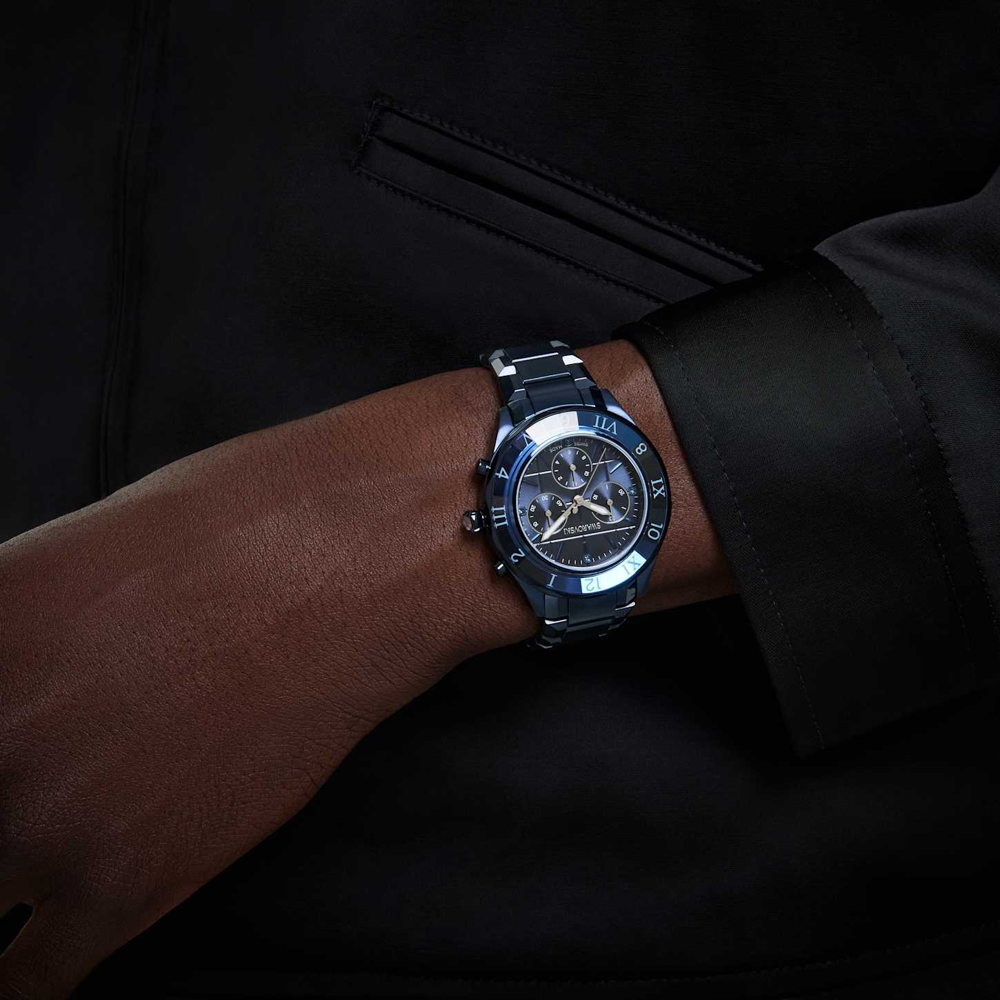 Reloj Dextera chrono, 39 mm, Fabricado en Suiza, Brazalete de