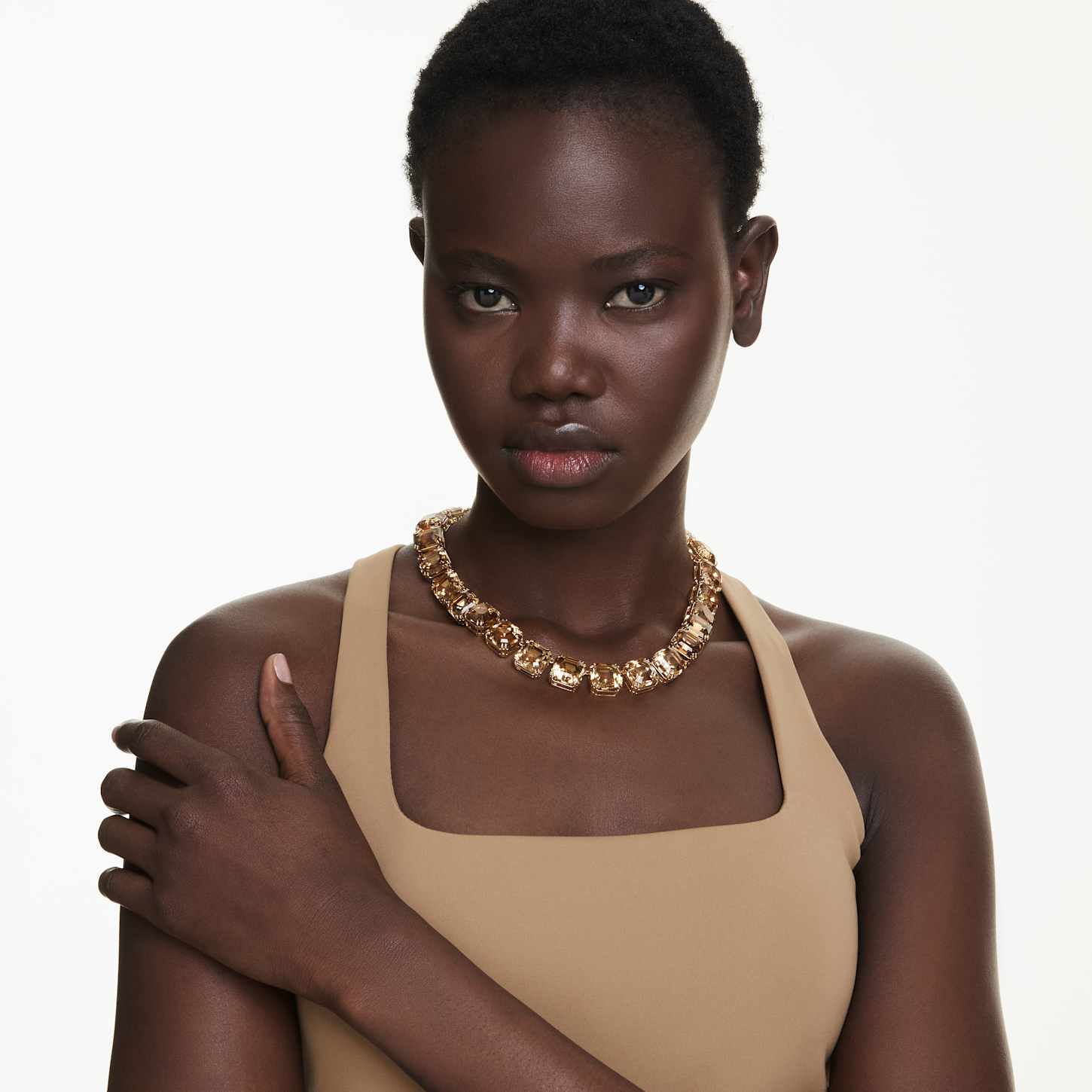 kenji.m　SWAROVSKI ポインセチア millenia-necklace--octagon-cut