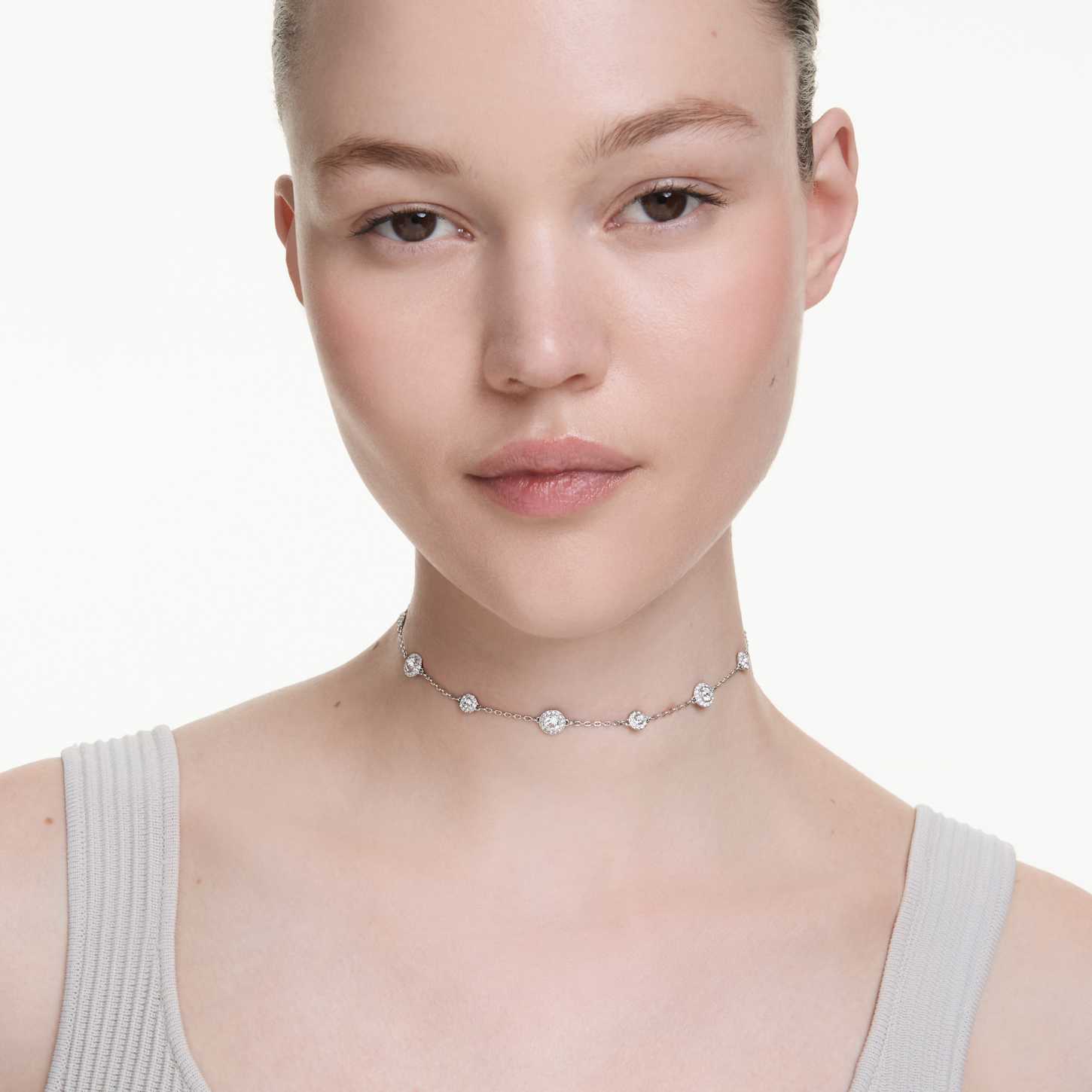 Collana rotonda in argento sterling 925, larghezza 2,7 mm