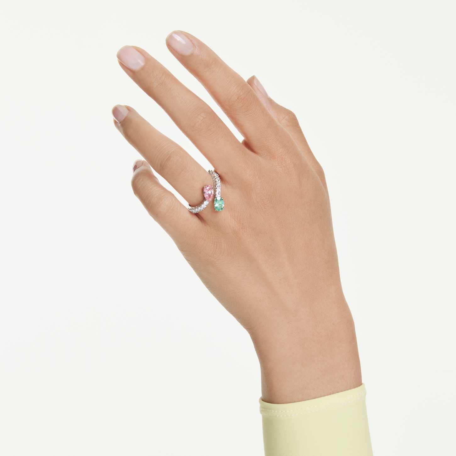 Ariana Grande x Swarovski open ring, Mixed cuts, Multicolored