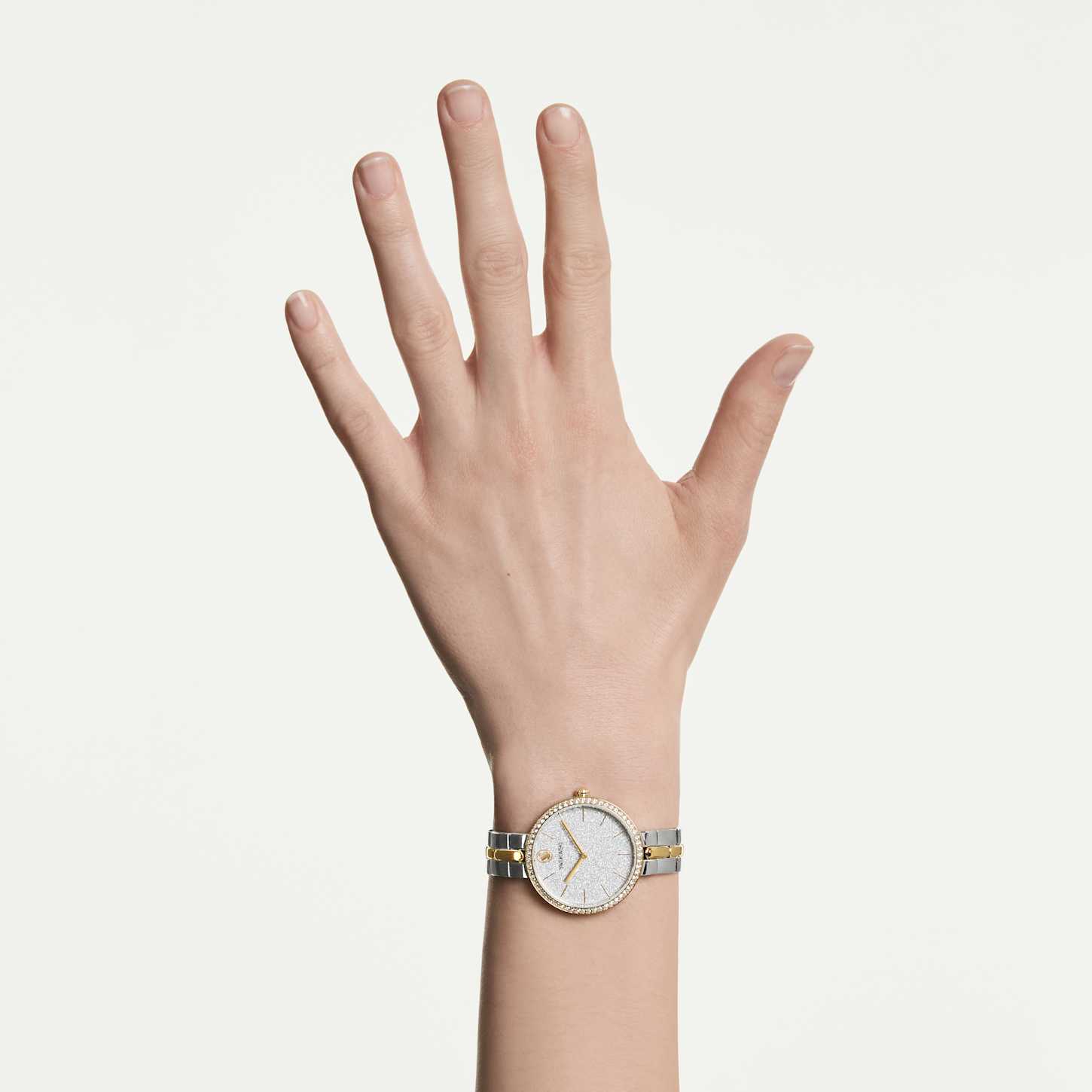 Cosmopolitan watch, Swiss Made, Metal bracelet, Silver tone, Mixed