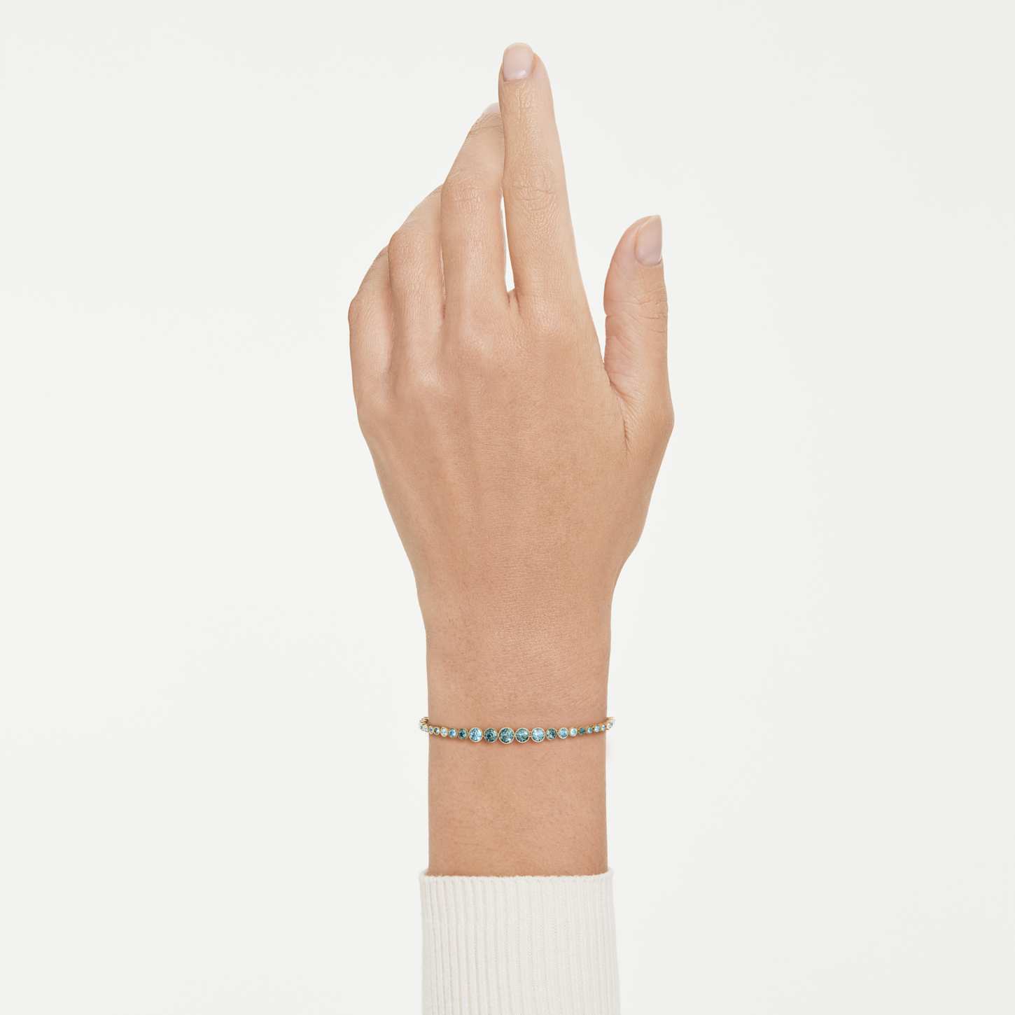 Imber ブレスレット, ラウンドカット, ブルー, 18Kゴールド