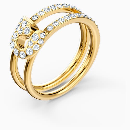 So Cool Pin Ring, weiss, vergoldet So Cool Pin Ring, weiss, vergoldet