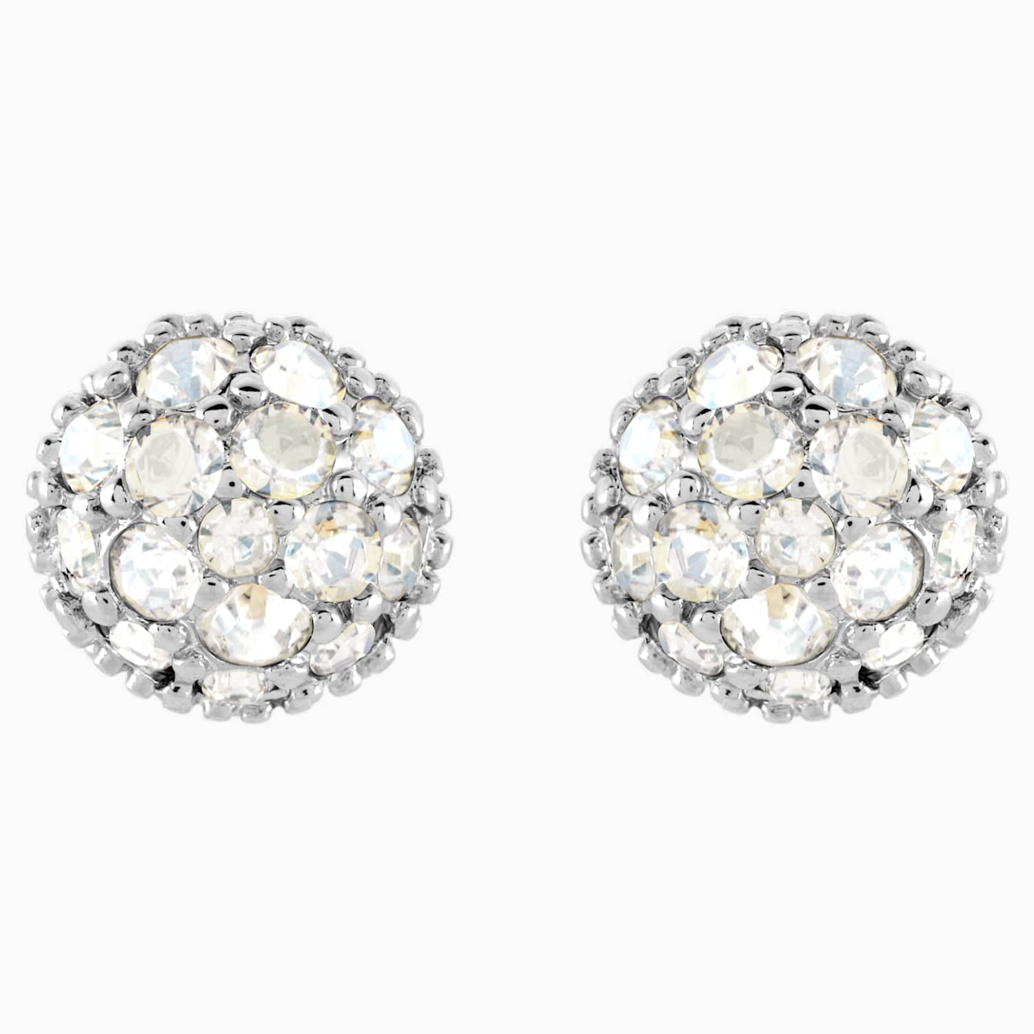 Euphoria Pierced Earrings White Rhodium Plated Swarovski Com