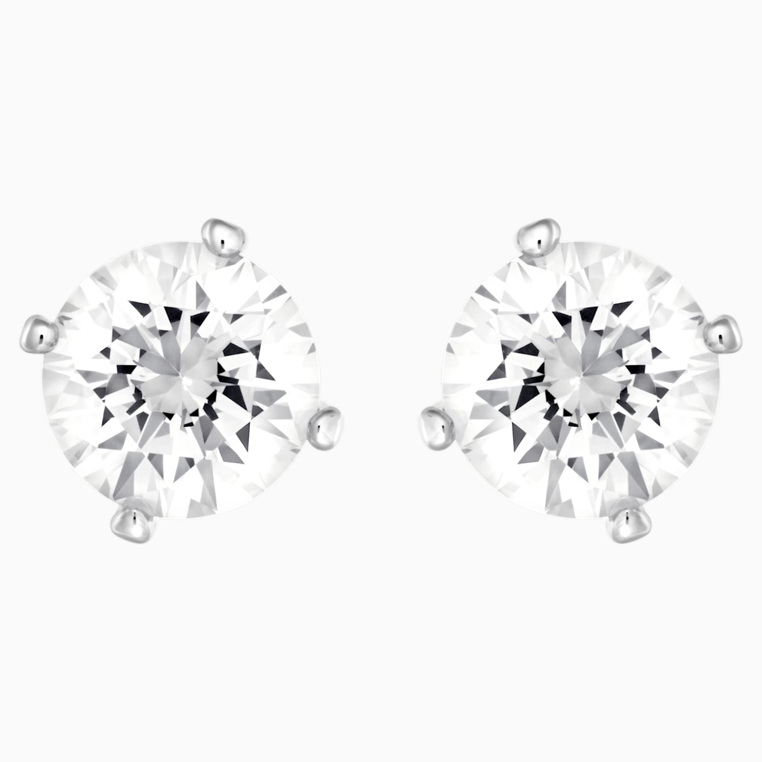 Attract Ohrringe Weiss Rhodiniert Swarovski Com