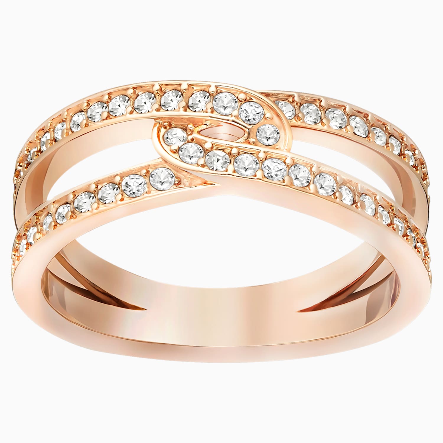 Creativity Ring White Rose Gold Plating Swarovski Com