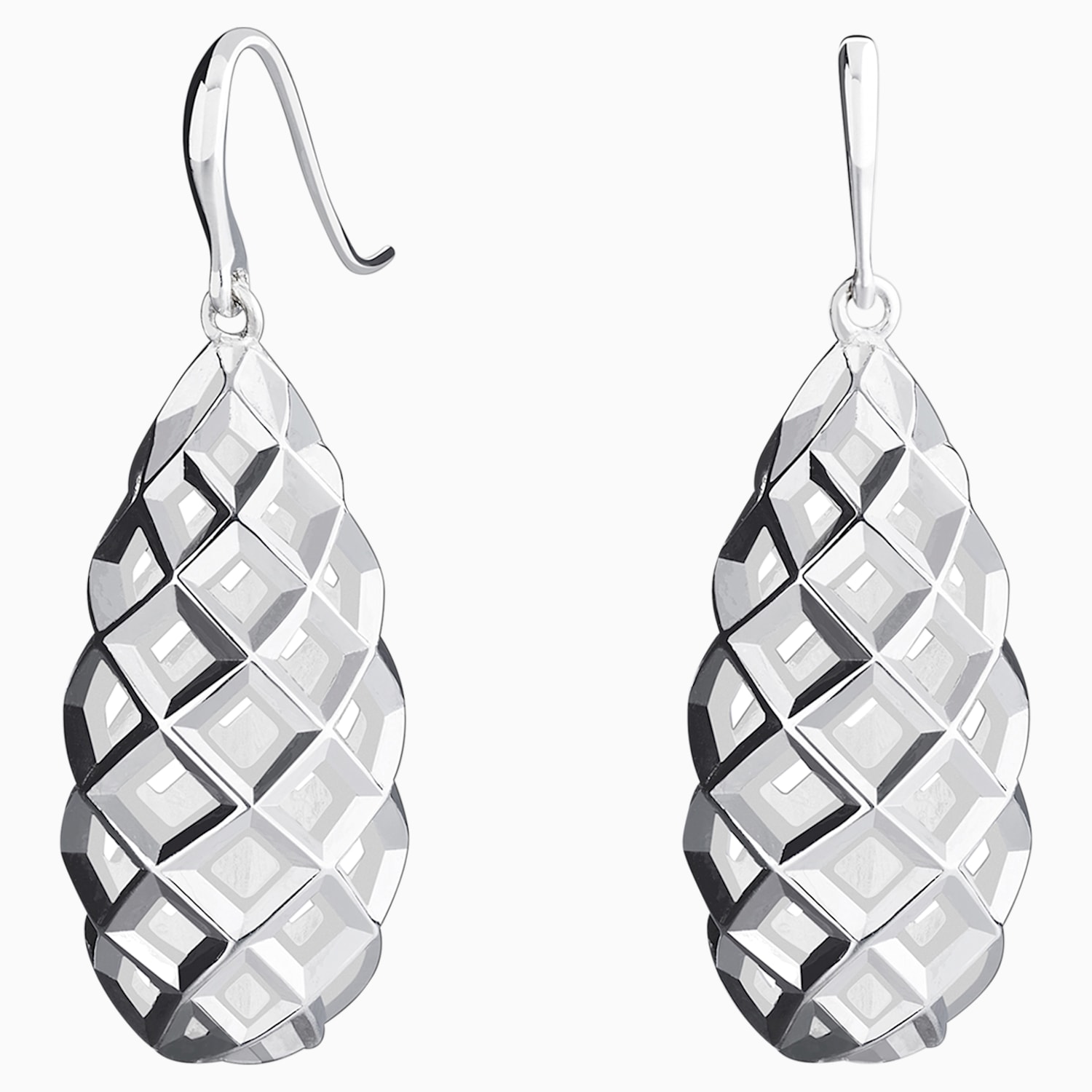 swarovski black drop earrings