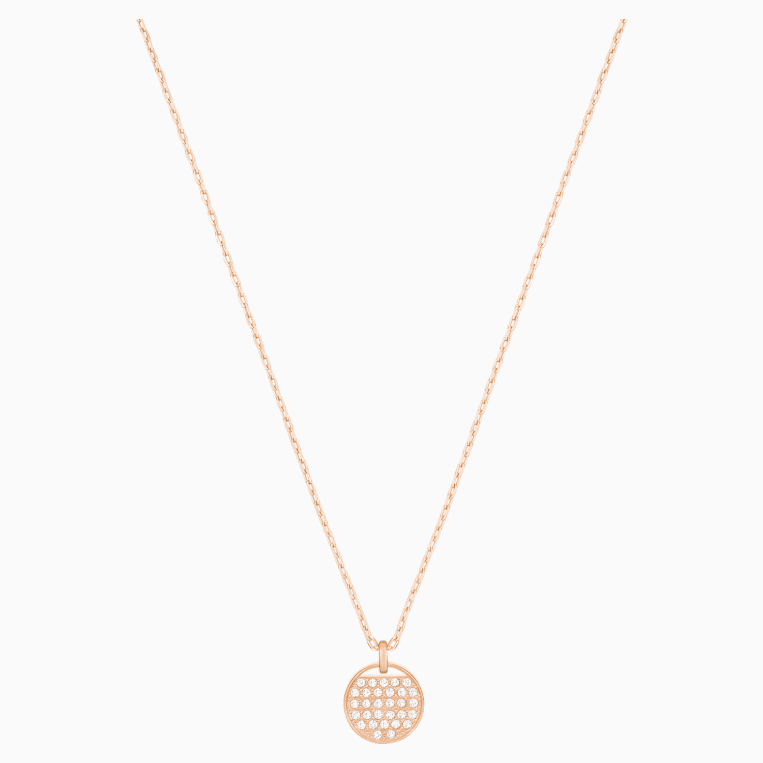 Ginger Kolye Ucu Beyaz Pembe Altin Rengi Kaplama Swarovski Com