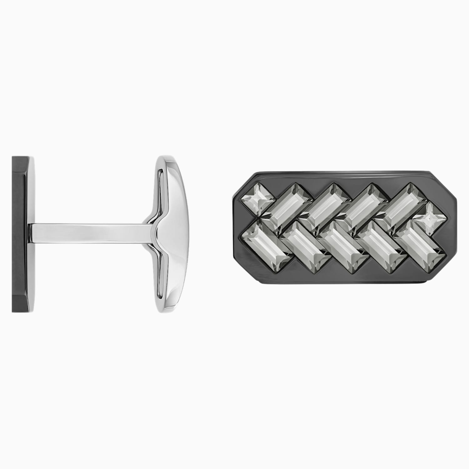 Govern Cufflinks Gray Mixed Plating Swarovski Com