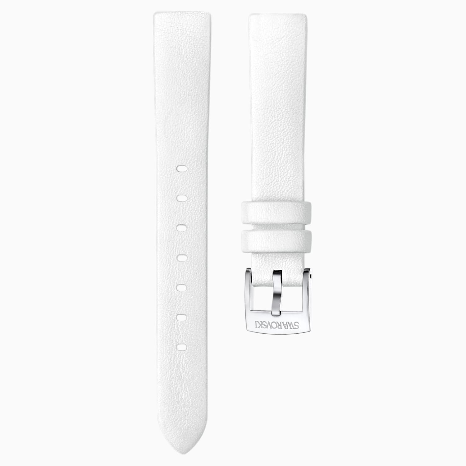 14mm Watch Strap Leather White Stainless Steel Swarovski Com