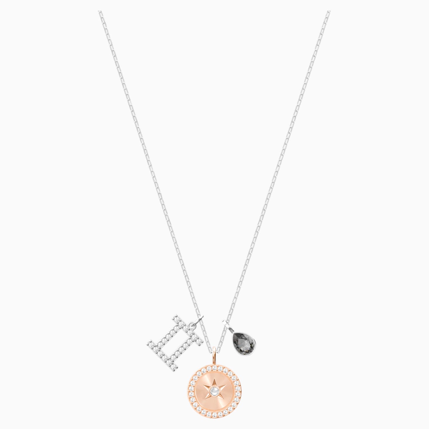 Zodiac Kolye Ucu Ikizler Gri Rodyum Kaplama Swarovski Com