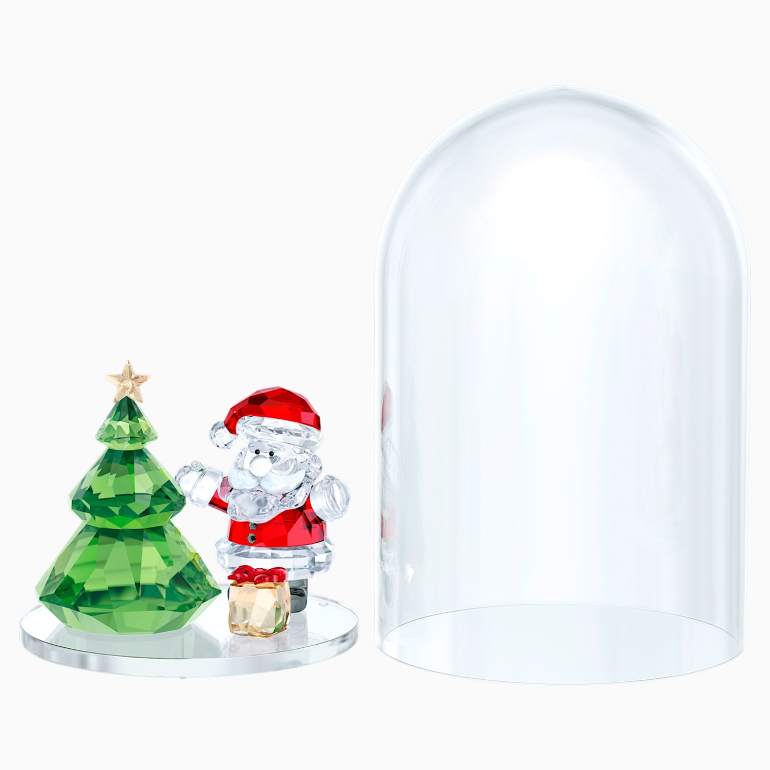 Regali Di Natale Swarovski.Campana Di Vetro Albero Di Natale E Babbo Natale Swarovski Com