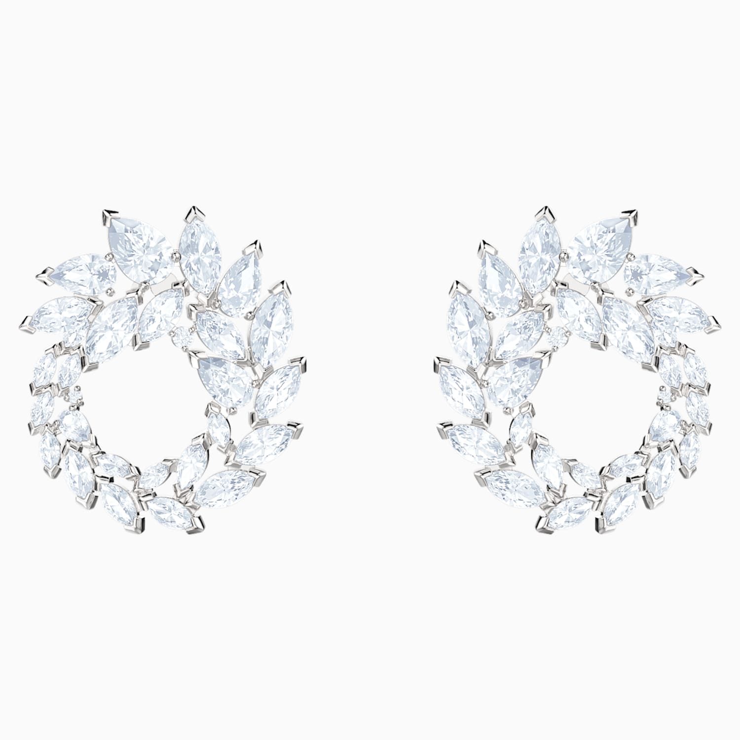 Louison Ohrringe Weiss Rhodiniert Swarovski Com