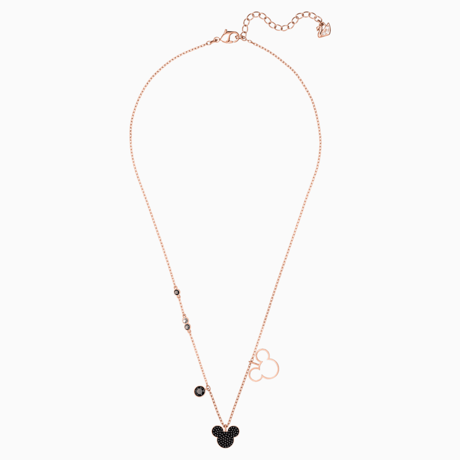Mickey Minnie Pendant Multi Colored Rose Gold Tone Plated Swarovski Com Mickey Minnie Pendant Multi Colored Rose Gold Tone Plated Swarovski Com