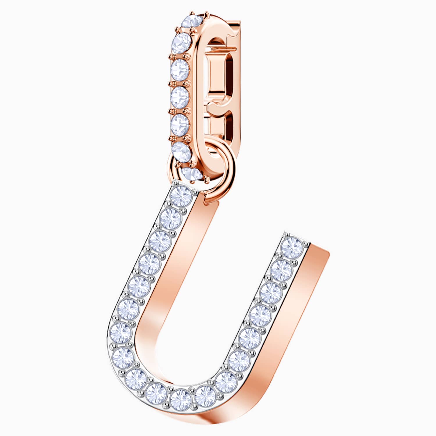 Swarovski Remix Collection Charm U Beyaz Pembe Altin Rengi Kaplama Swarovski Com