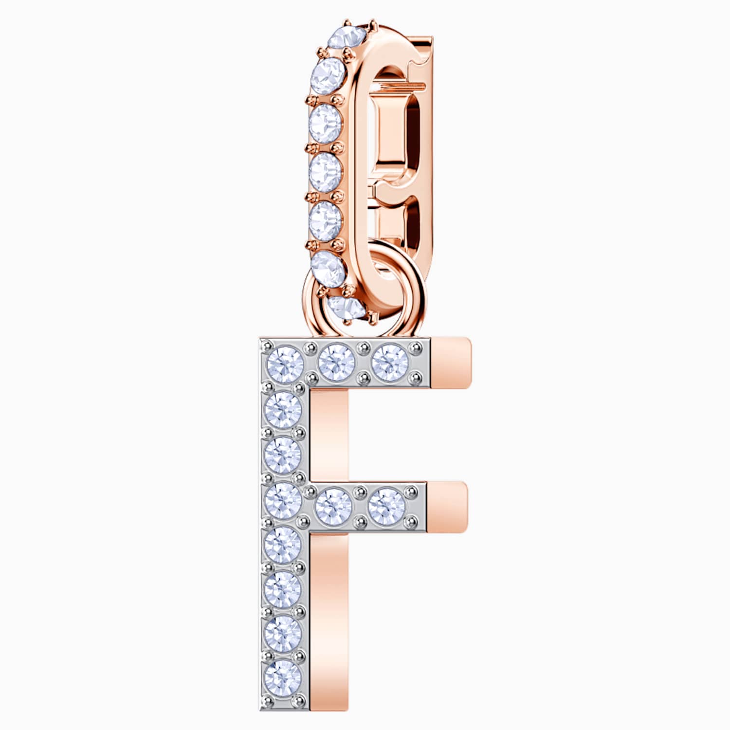 Swarovski Remix Collection Charm F Beyaz Pembe Altin Rengi Kaplama Swarovski Com