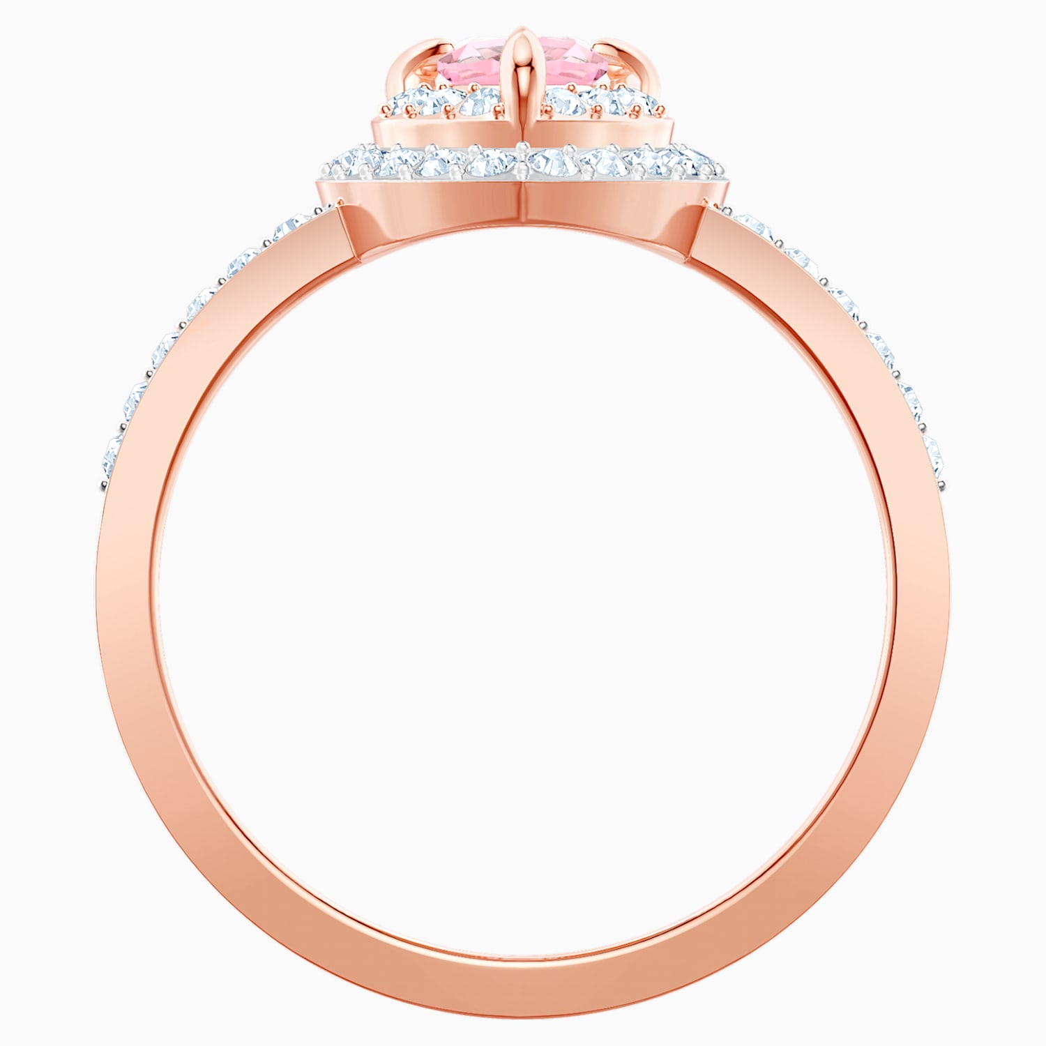 One Ring Multi Coloured Rose Gold Tone Plated Swarovski Com