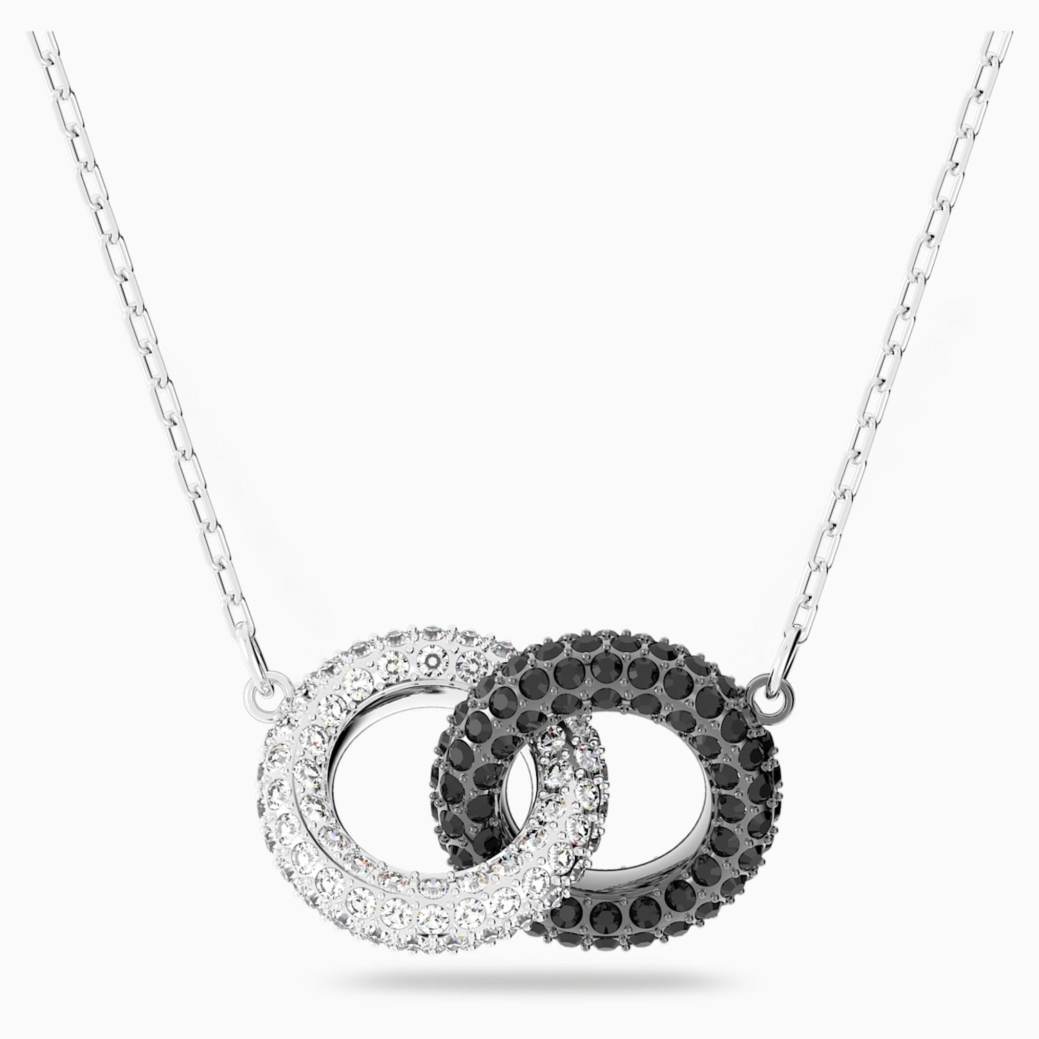 Stone Necklace Multi Colored Rhodium Plated Swarovski Com