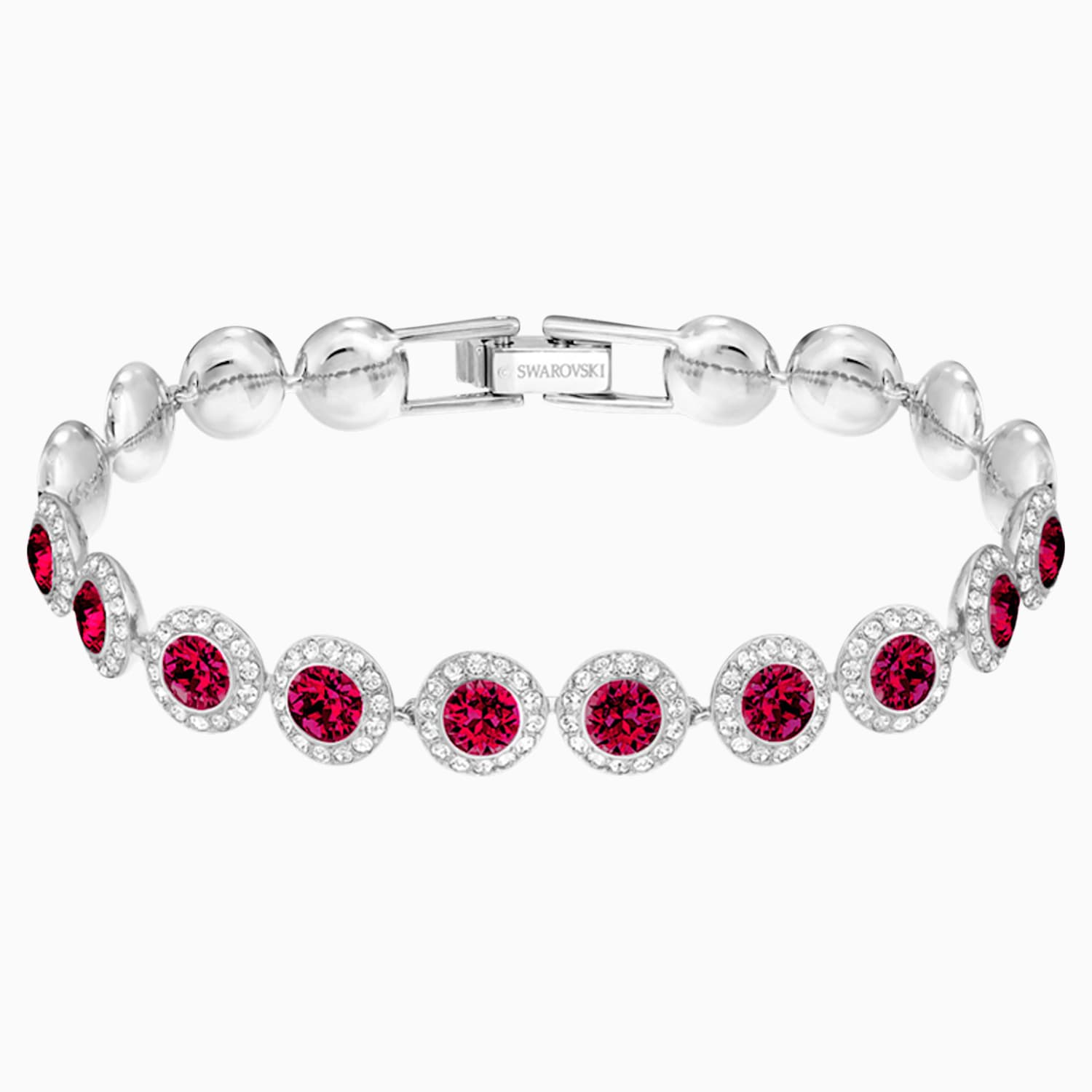 Angelic Bileklik Kirmizi Rodyum Kaplama Swarovski Com