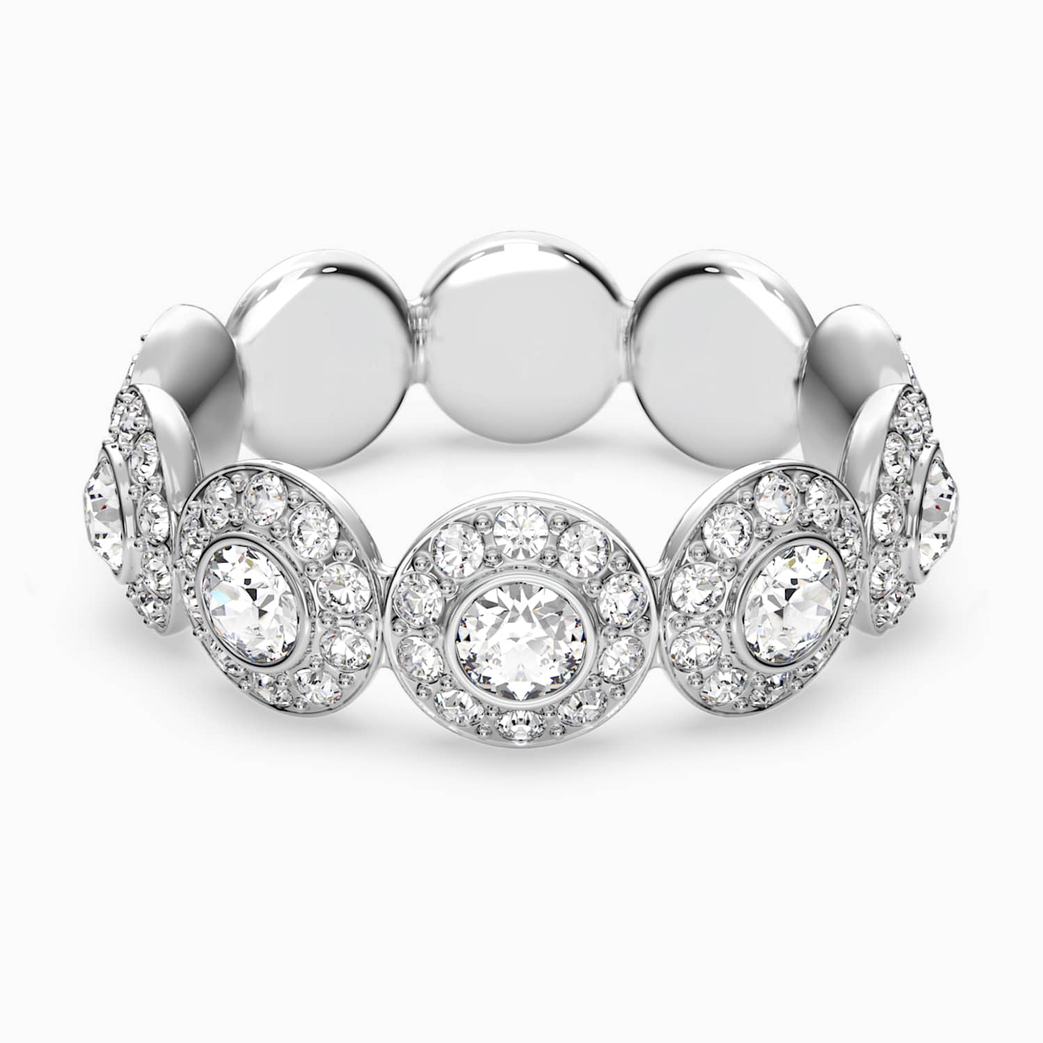 Angelic Ring White Rhodium Plated Swarovski Com