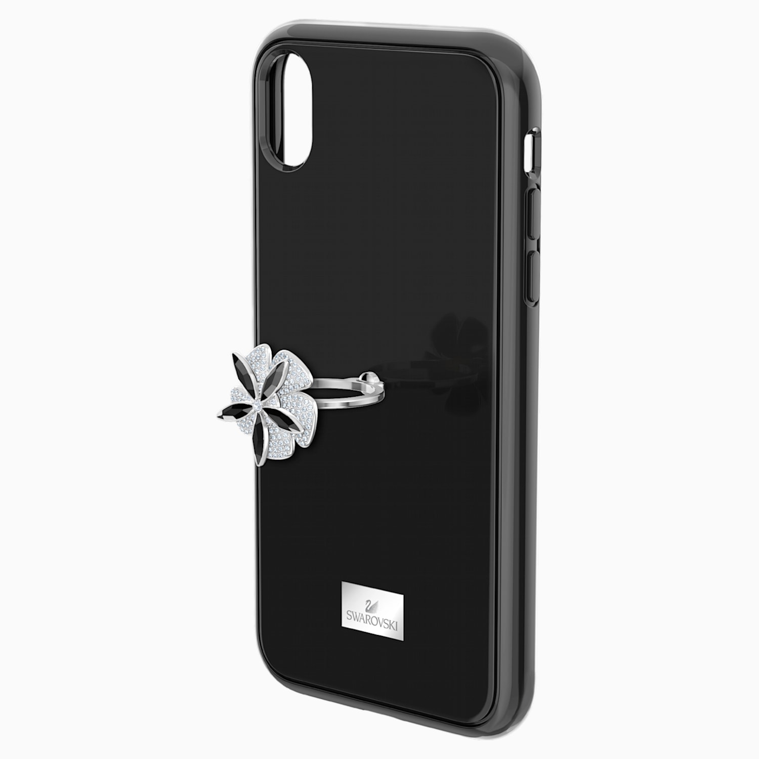 Mazy Ring Smartphone Case With Integrated Bumper Iphone Xs Max Black Swarovski Com