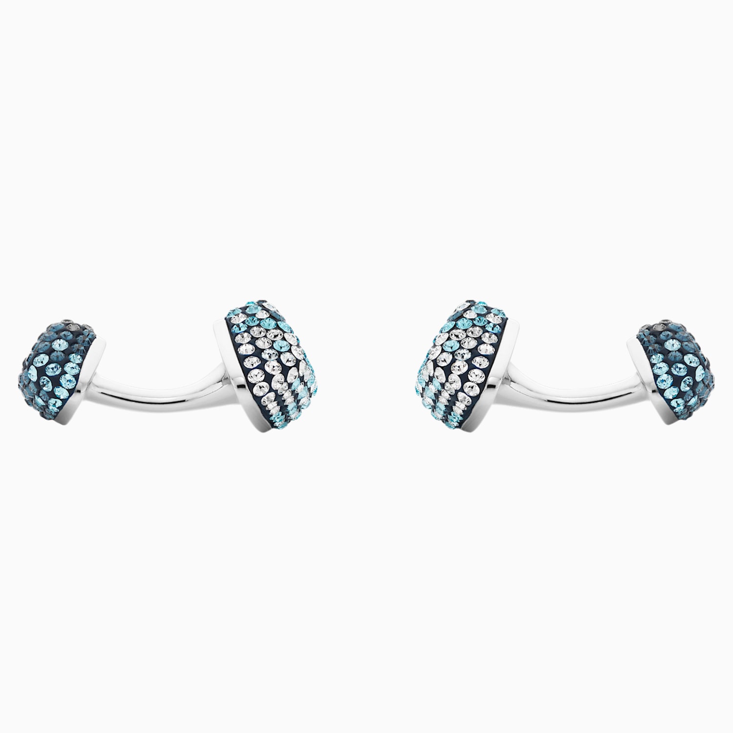 Moselle Cufflinks Aqua Palladium Plated Swarovski Com