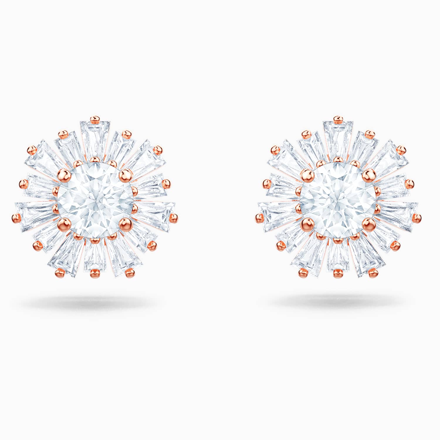 Sunshine Igneli Kupeler Beyaz Pembe Altin Rengi Kaplama Swarovski Com