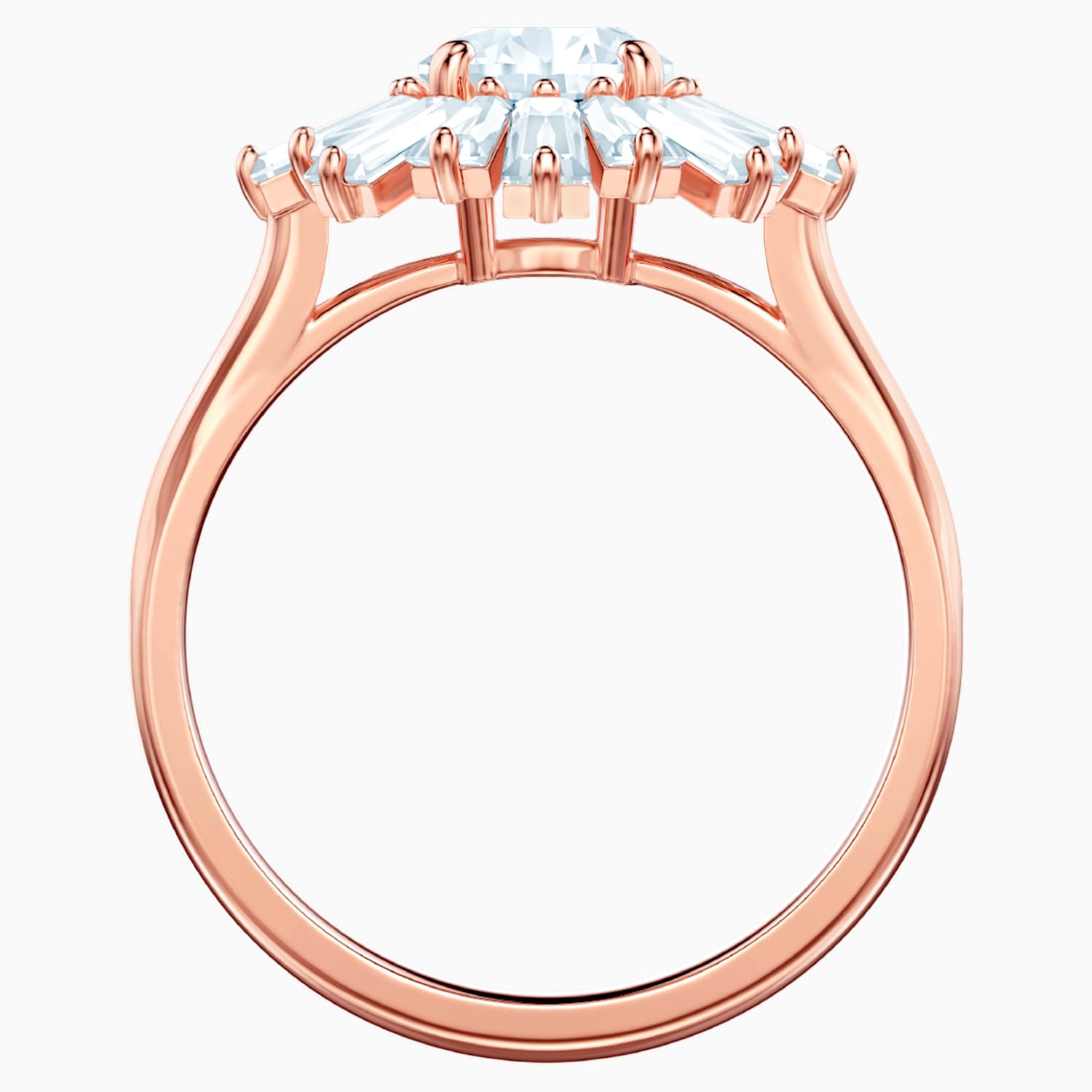 Sunshine Yuzuk Beyaz Pembe Altin Rengi Kaplama Swarovski Com