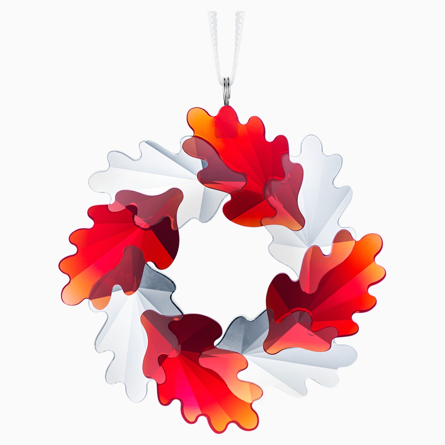 Wreath Ornament Leaves Swarovski Com