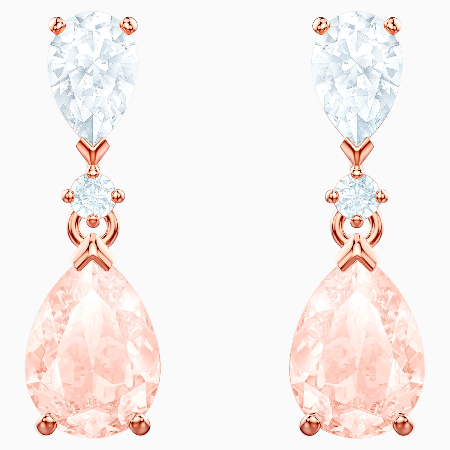 Vintage Ohrringe Rosa Rose Vergoldet Swarovski Com