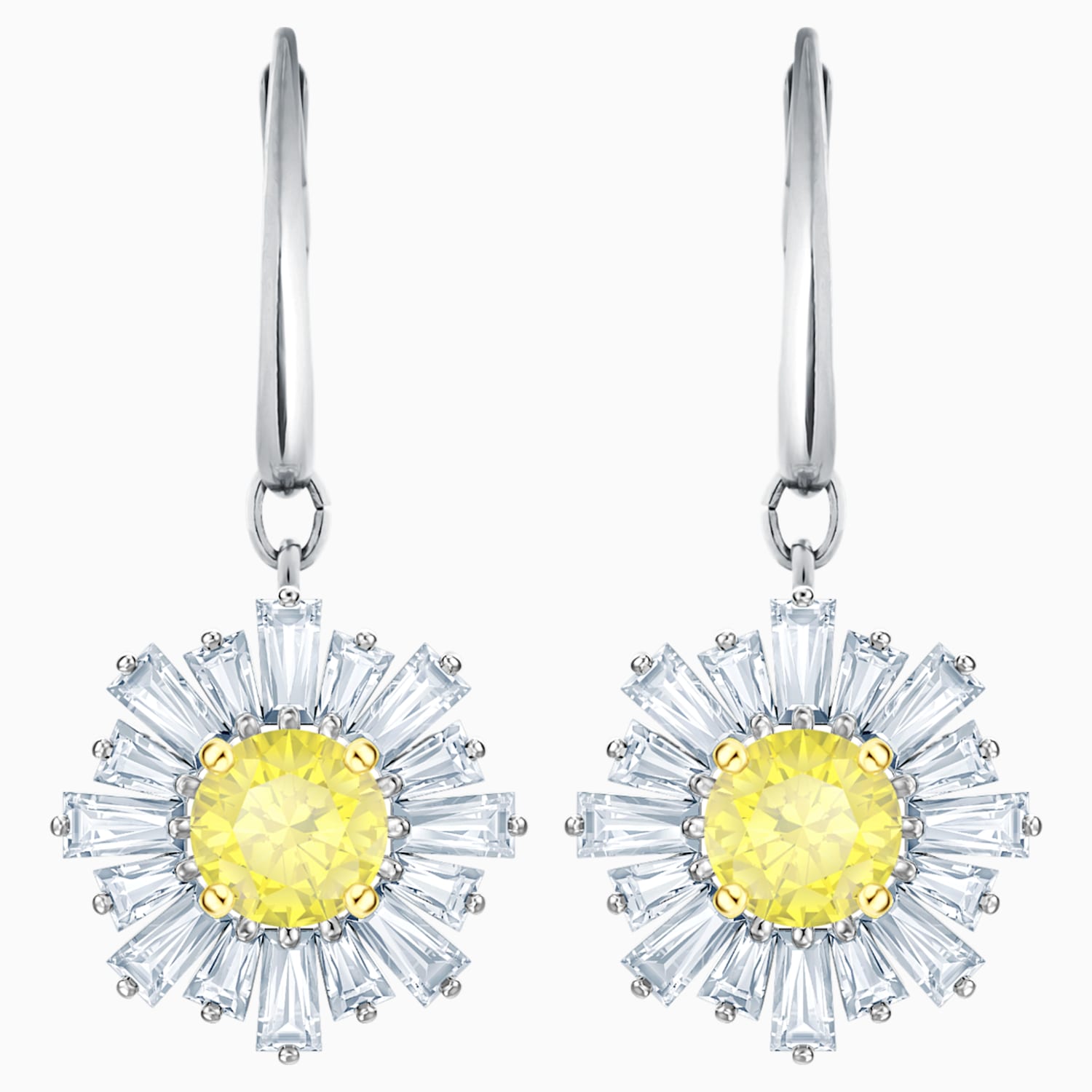 Sunshine Ohrringe Weiss Rhodiniert Swarovski Com