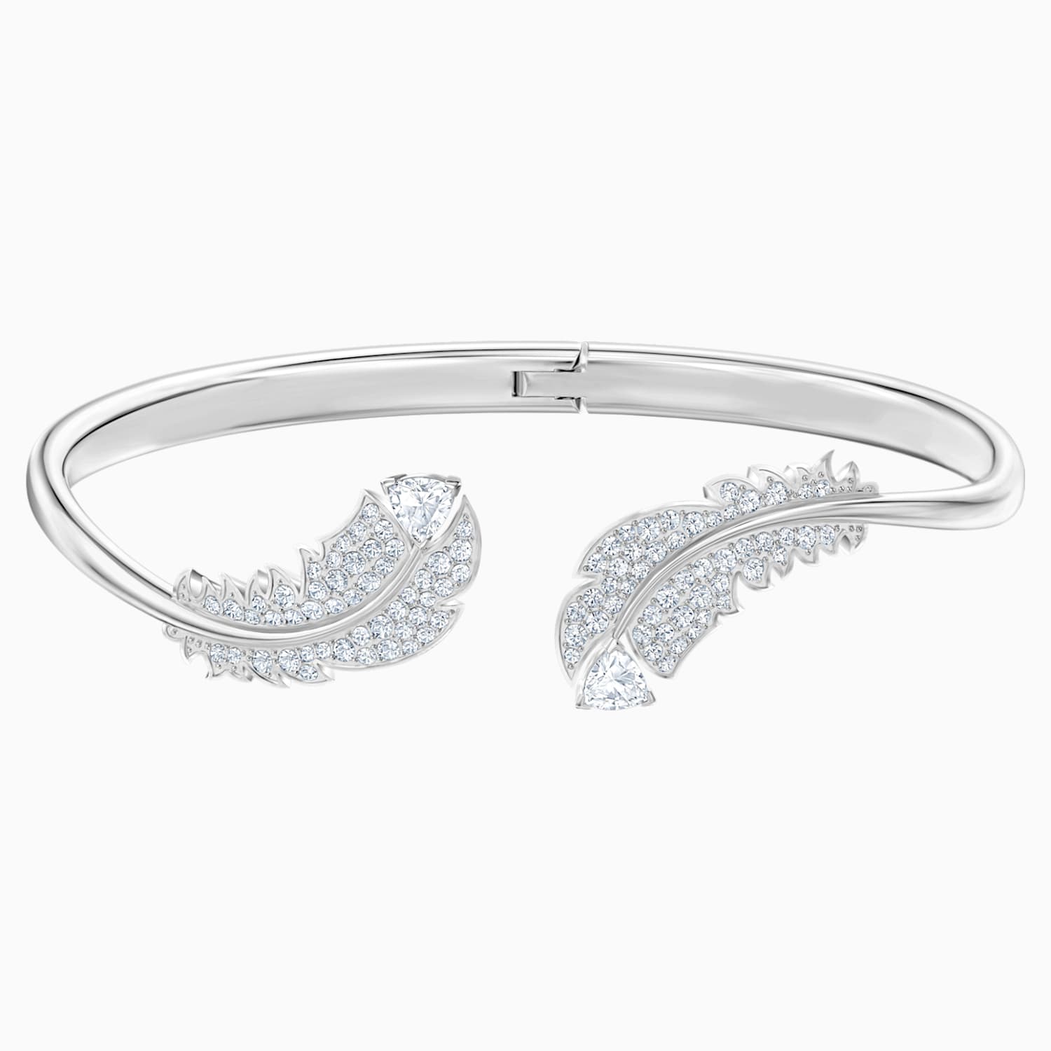Nice Bangle White Rhodium Plated Swarovski Com