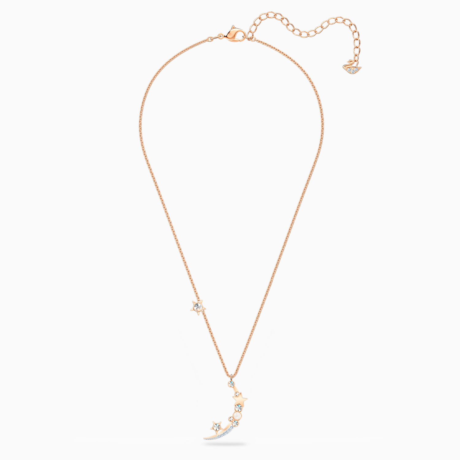 rose gold moon pendant