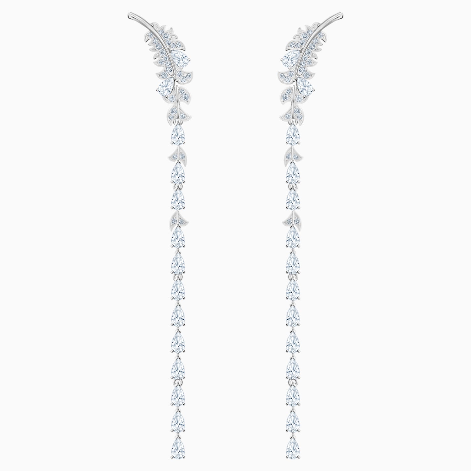 Nice Ohrringe Weiss Rhodiniert Swarovski Com