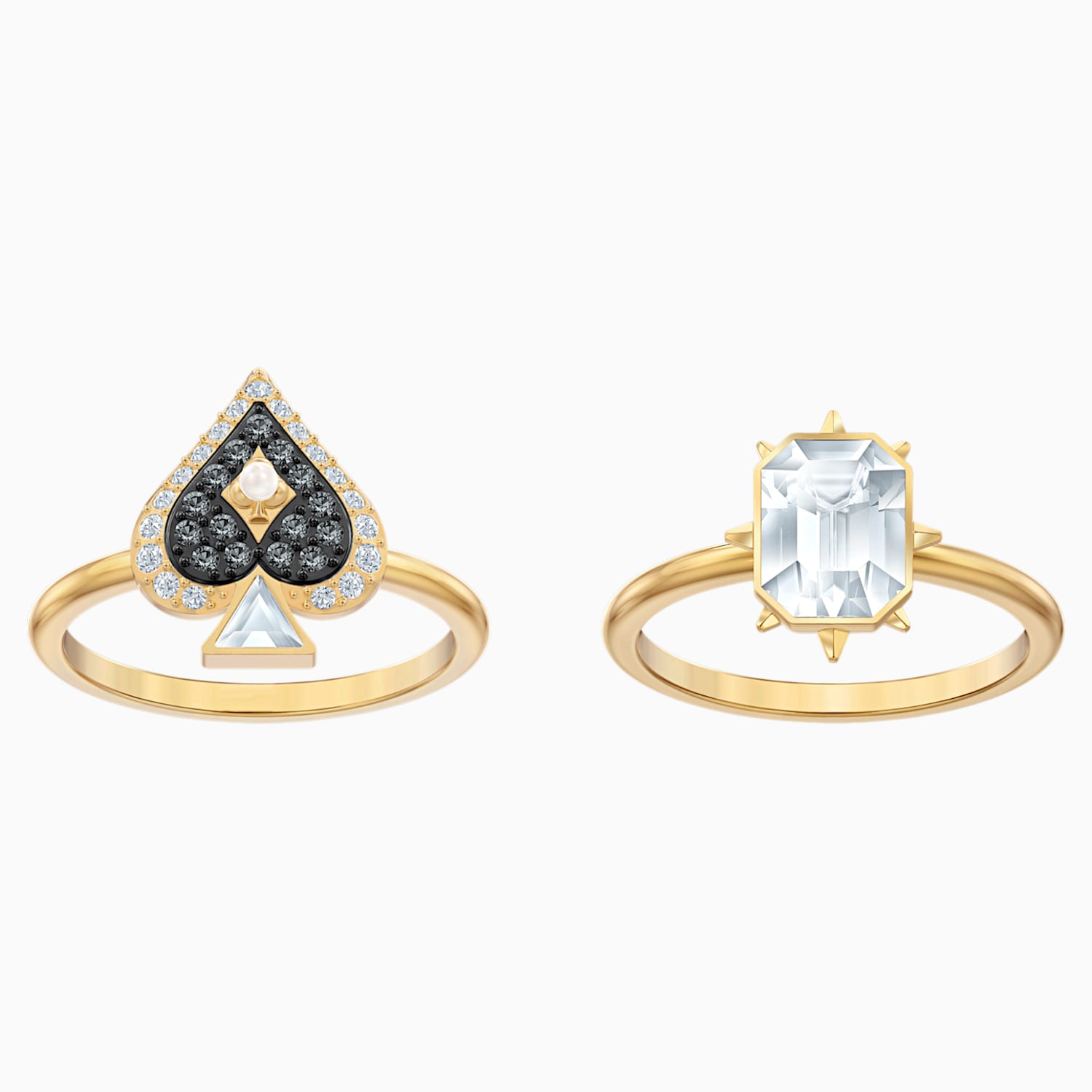 Tarot Magic Ring Set Multi Colored Gold Tone Plated Swarovski Com