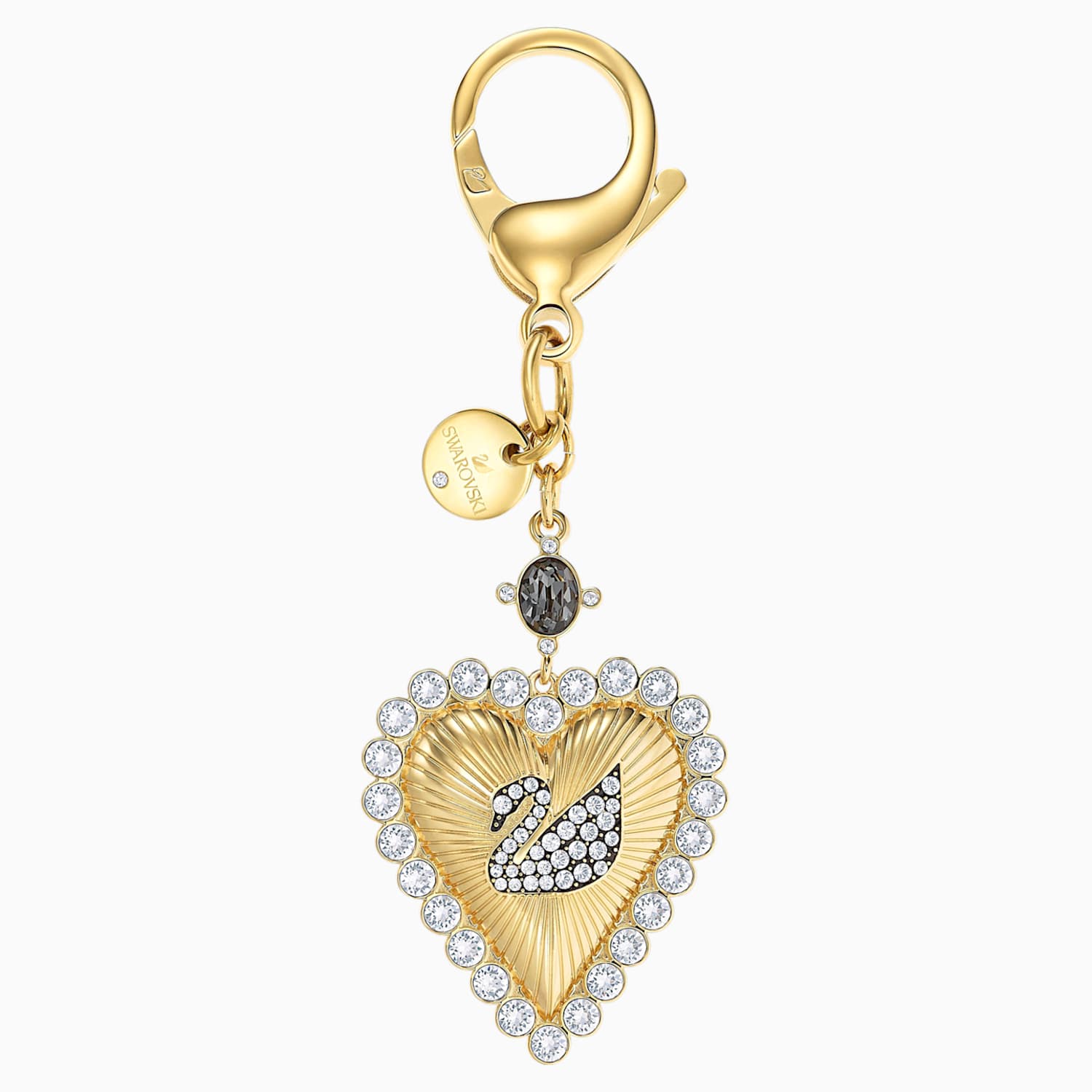 Vintage Swan Bag Charm White Gold Tone Plated Swarovski Com