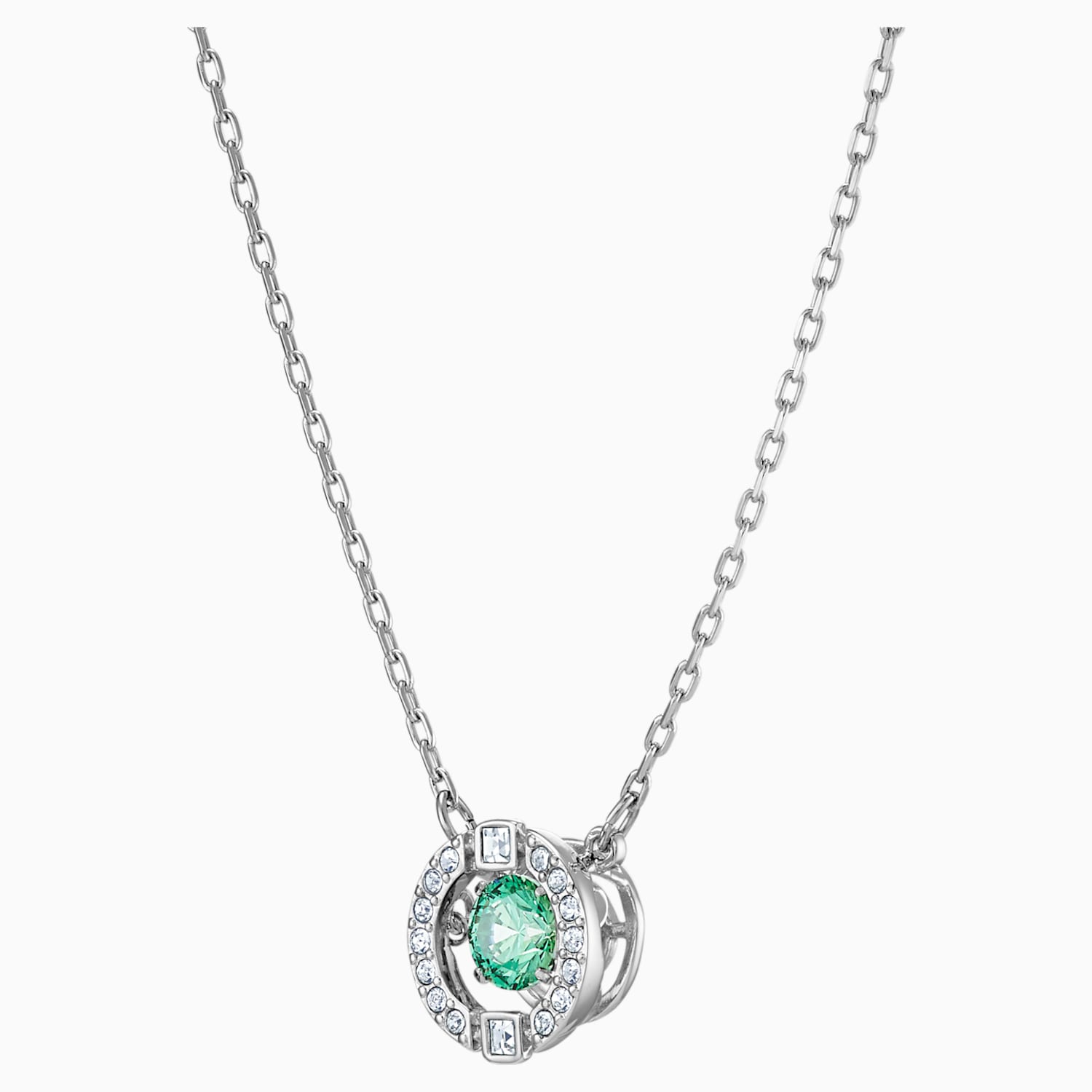 Swarovski Sparkling Dance Kolye Yesil Rodyum Kaplama Swarovski Com