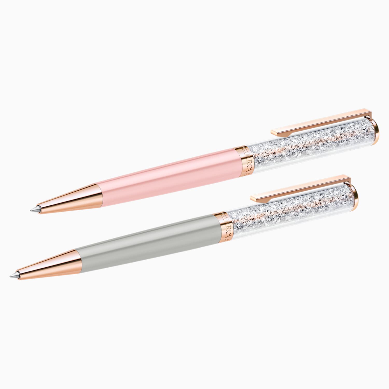 Crystalline Tukenmez Kalem Seti Pembe Altin Rengi Kaplama Swarovski Com