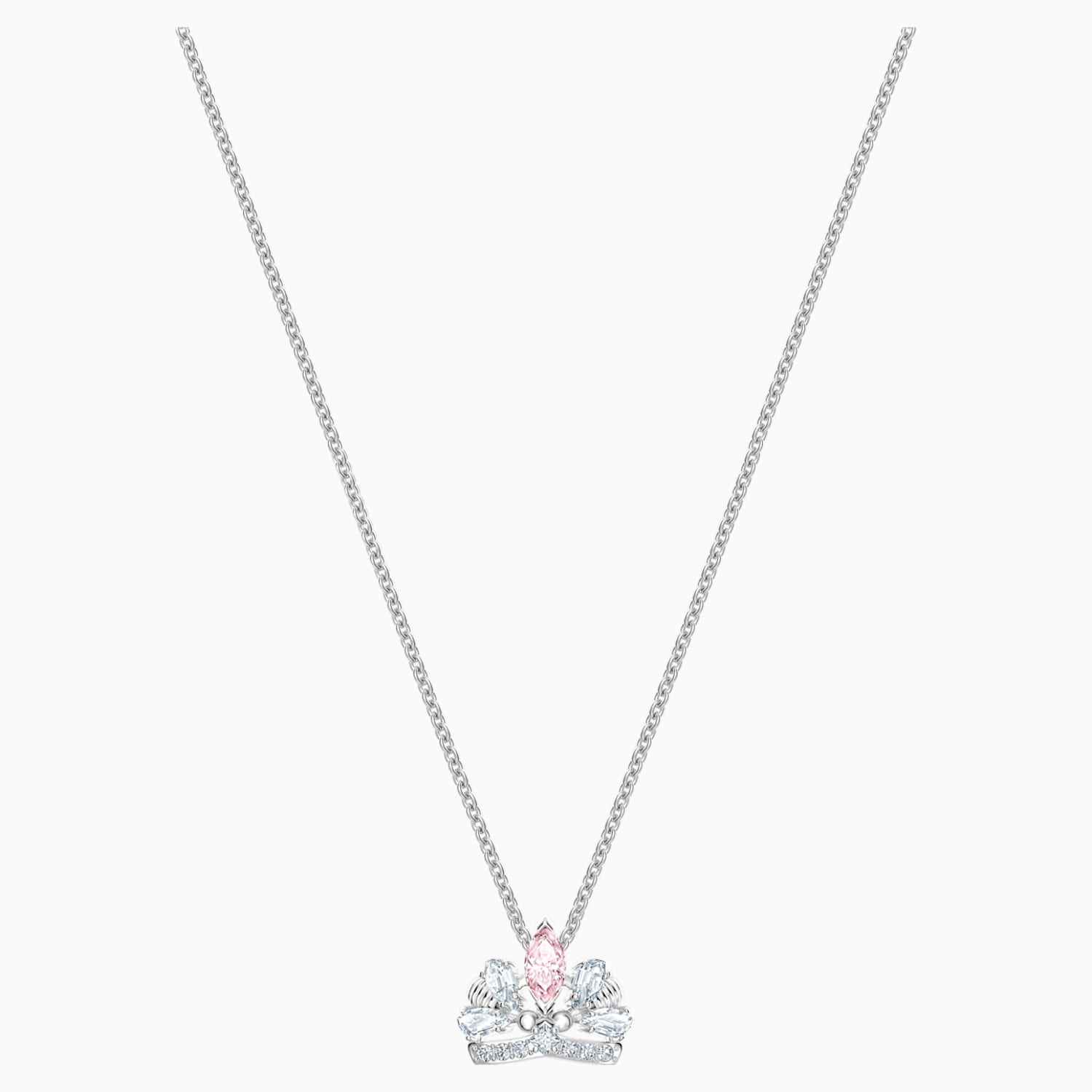 Bee A Queen Necklace Pink Rhodium Plated Swarovski Com